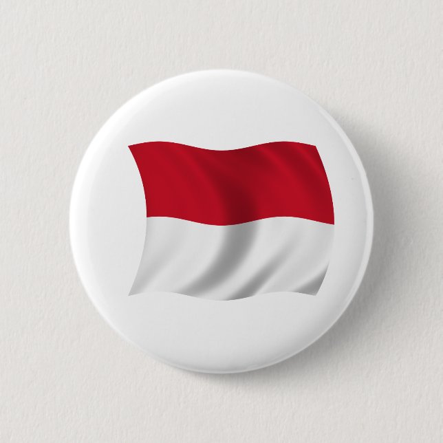 Flag of Monaco Pinback Button (Front)