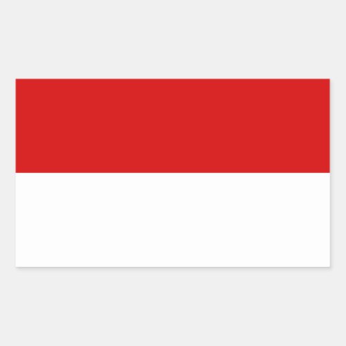 Flag of Monaco Rectangular Sticker