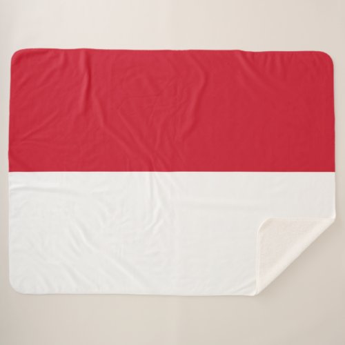 Flag of Monaco Sherpa Blanket