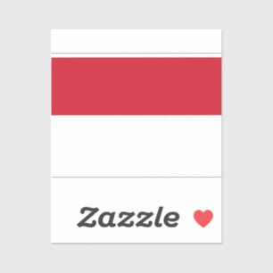 Flag of Monaco Sticker