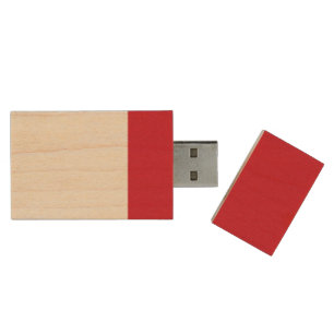 Flag of Monaco Wood Flash Drive