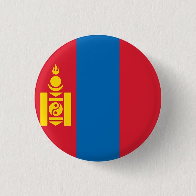 Flag of Mongolia Button (Front)