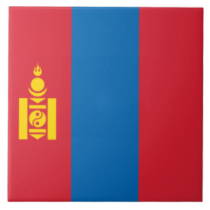 Flag of Mongolia Ceramic Tile