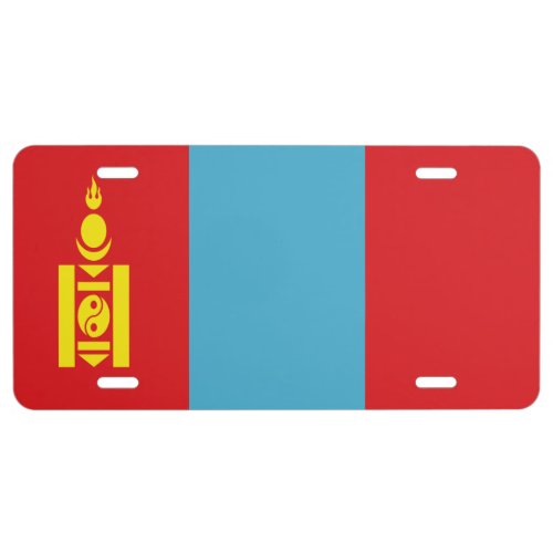 Flag of Mongolia License Plate