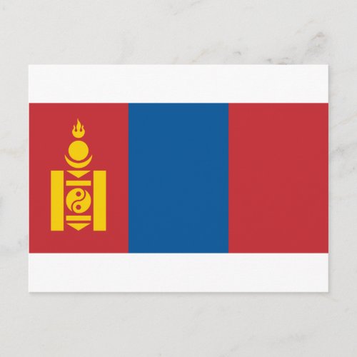 Flag_of_Mongolia Postcard