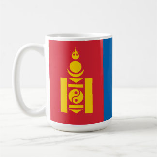 Flag of Mongolia Soyombo Symbol Mongols Coffee Mug