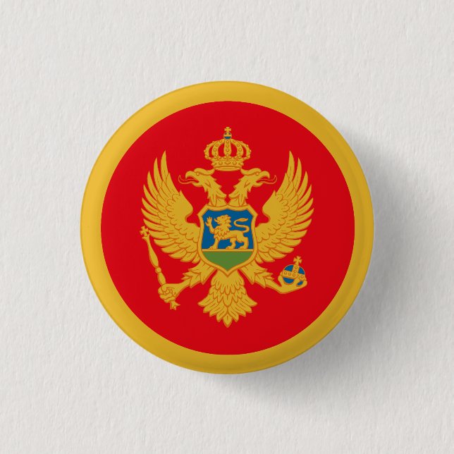 Flag of Montenegro Button (Front)