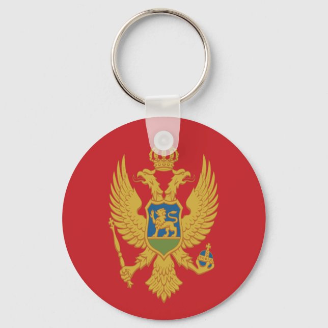 Flag of Montenegro Keychain (Front)