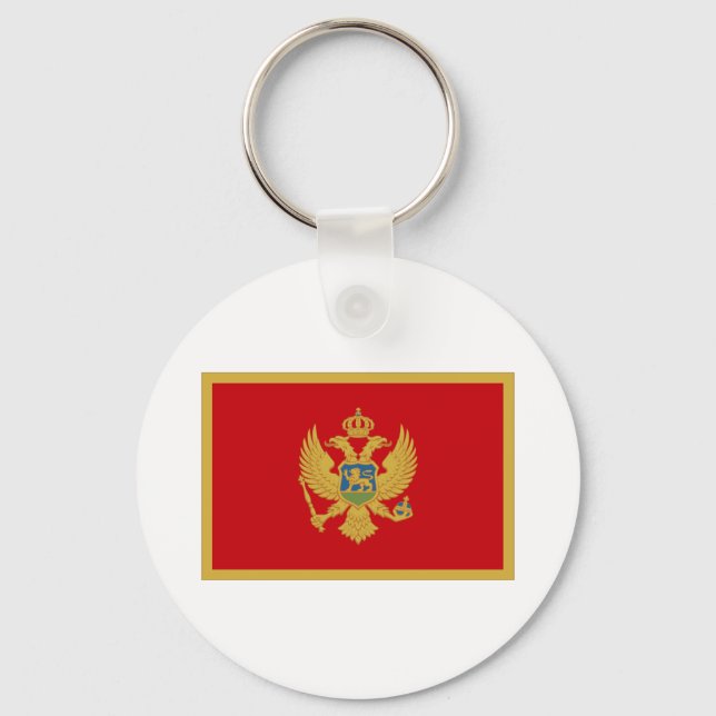 Flag of Montenegro Keychain (Front)
