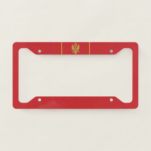 Flag of Montenegro License Plate Frame