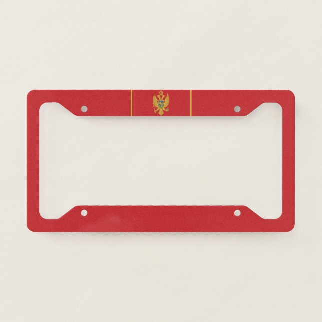 Flag of Montenegro License Plate Frame (Front)