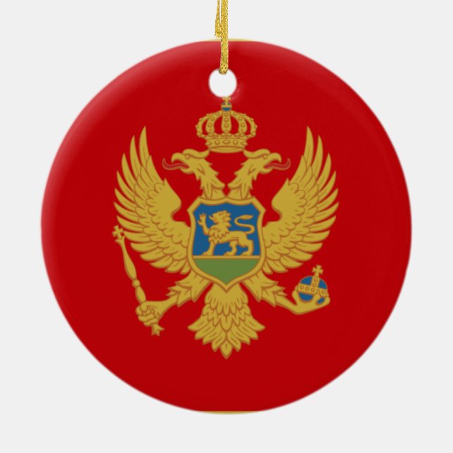 Flag of Montenegro Ornament (Back)
