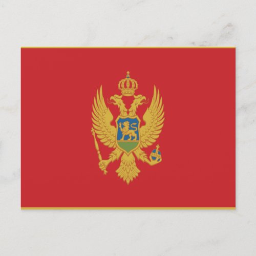 Flag of Montenegro Postcard
