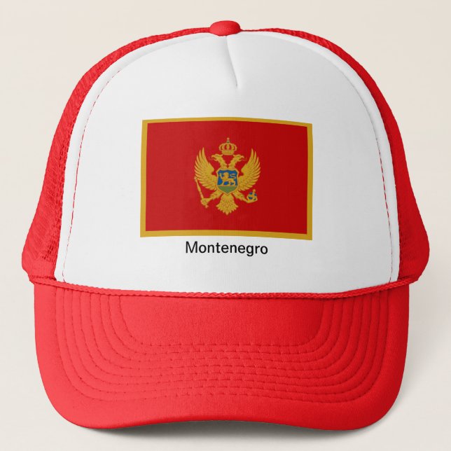 Flag of Montenegro Trucker Hat (Front)