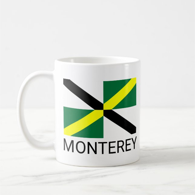 Flag of Monterey, California Coffee Mug (Left)