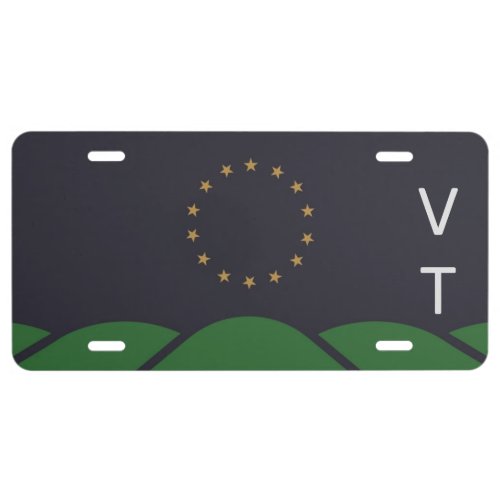 Flag of Montpelier Vermont License Plate