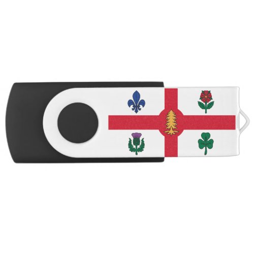 Flag of Montreal Quebec Flash Drive