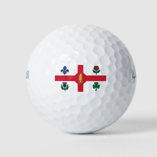 Flag of Montreal Quebec Golf Balls