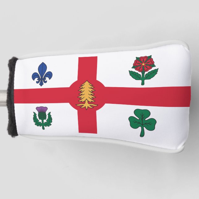 Flag of Montreal, Quebec Golf Head Cover (Front)