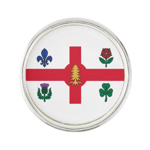 Flag of Montreal Quebec Lapel Pin