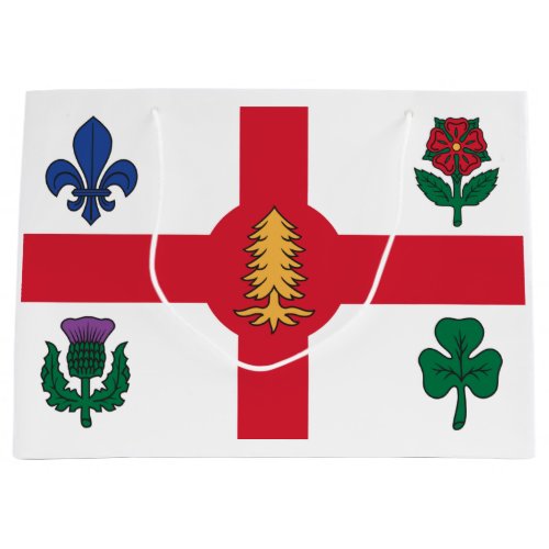 Flag of Montreal Quebec Large Gift Bag