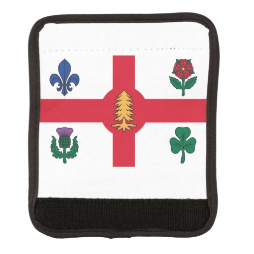 Flag of Montreal Quebec Luggage Handle Wrap