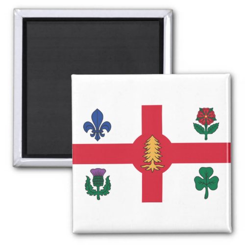 Flag of Montreal Quebec Magnet