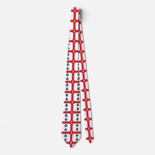 Flag of Montreal Quebec Neck Tie