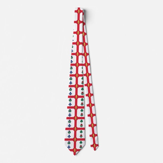 Flag of Montreal, Quebec Neck Tie (Front)