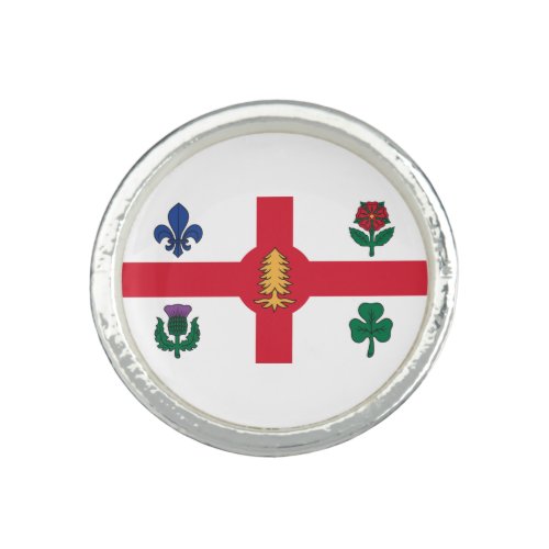 Flag of Montreal Quebec Ring