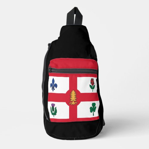 Flag of Montreal Quebec Sling Bag