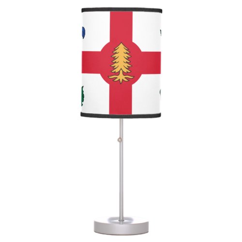 Flag of Montreal Quebec Table Lamp