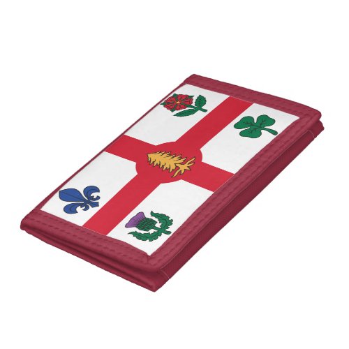 Flag of Montreal Quebec Trifold Wallet