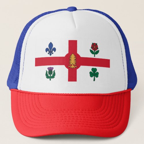 Flag of Montreal Quebec Trucker Hat