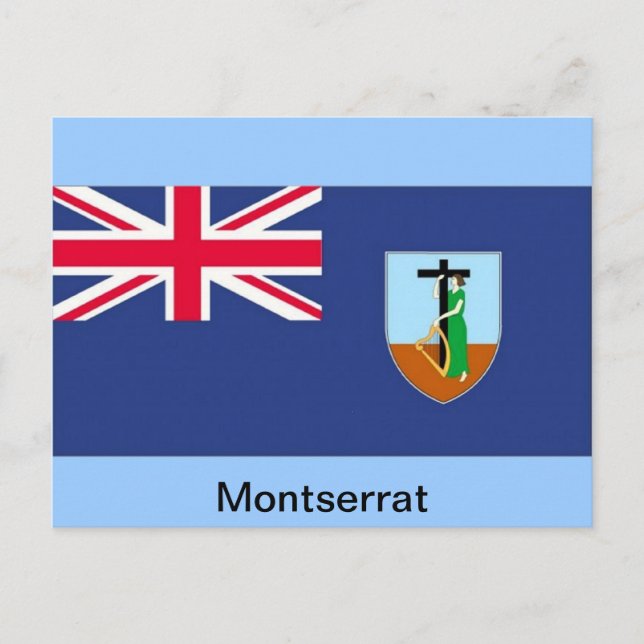 Flag of Montserrat Postcard (Front)