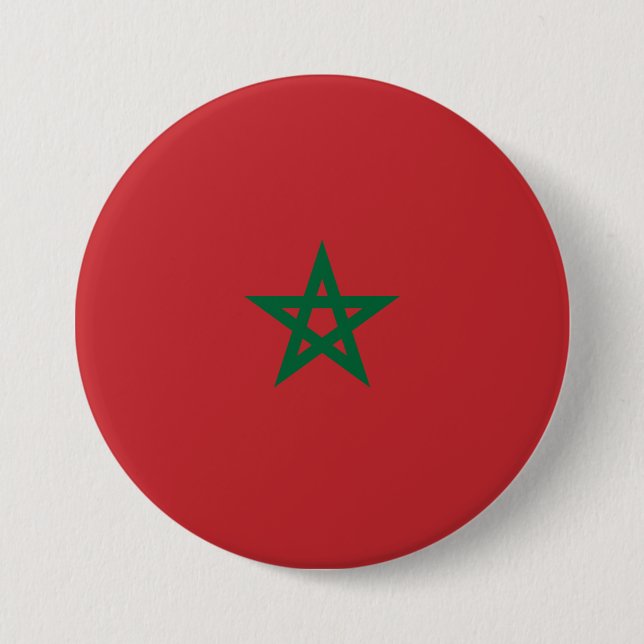 Flag of Morocco Button (Front)