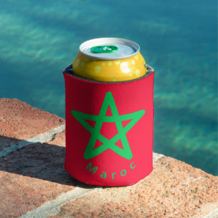 Flag of Morocco Can Cooler