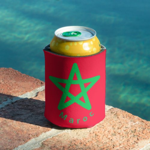 Flag of Morocco Can Cooler