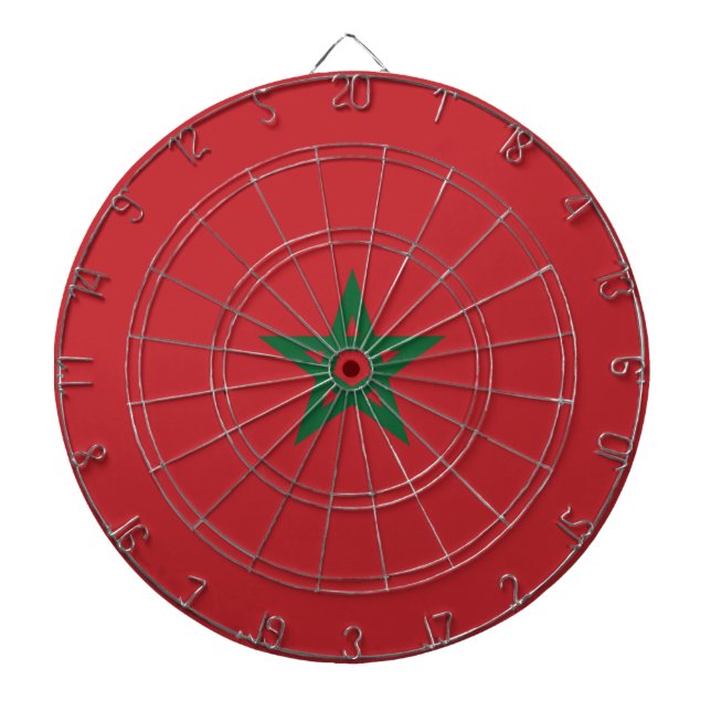 Flag of Morocco Dart Board (Front)