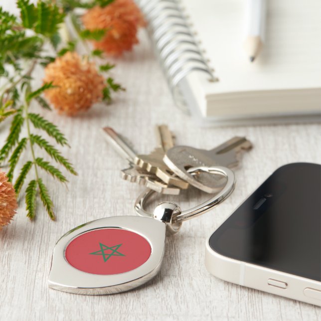 Flag of Morocco Keychain (Side)