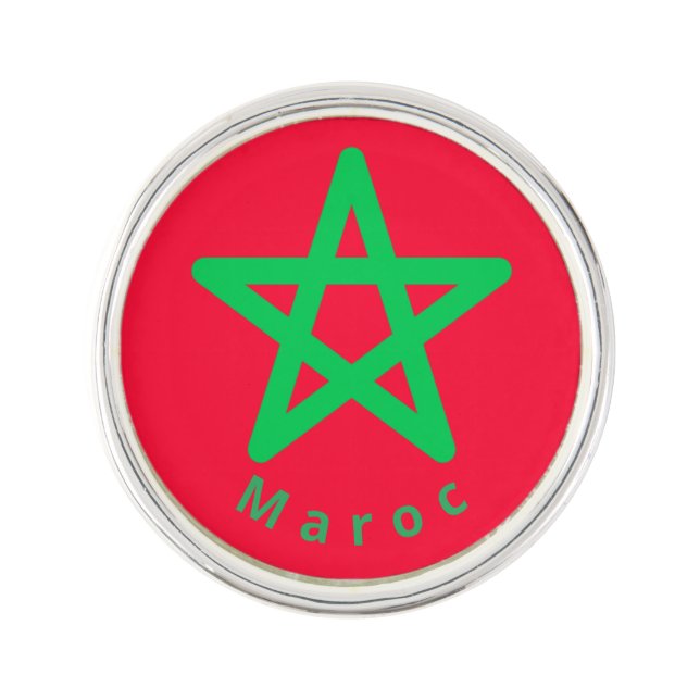 Flag of Morocco Lapel Pin (Front)