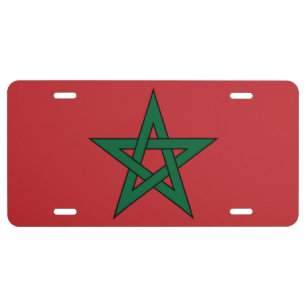 Flag of Morocco License Plate