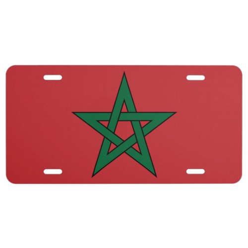 Flag of Morocco License Plate