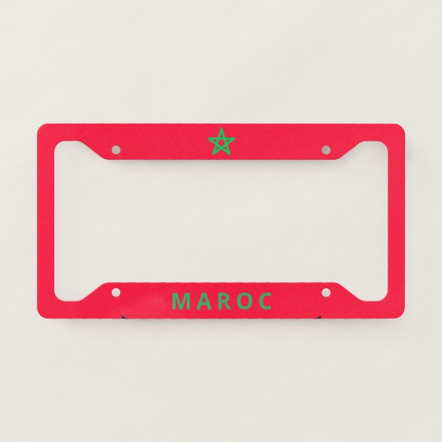 Flag of Morocco License Plate Frame (Front)