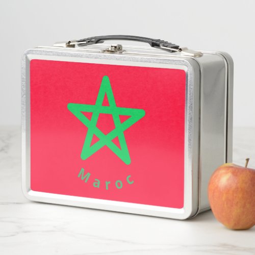 Flag of Morocco Metal Lunch Box