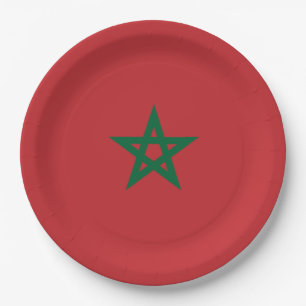 Flag of Morocco Paper Plates