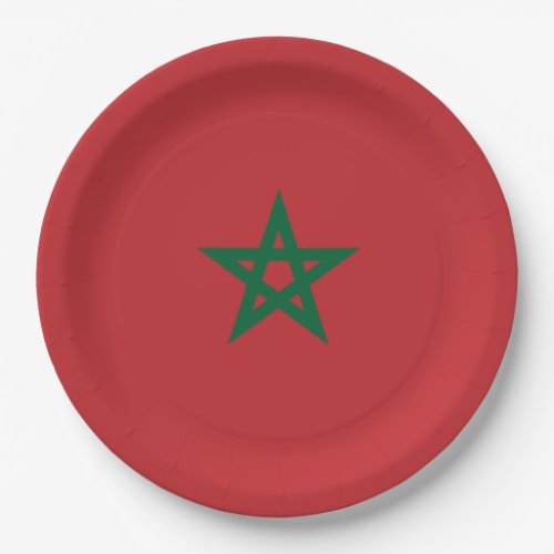 Flag of Morocco Paper Plates