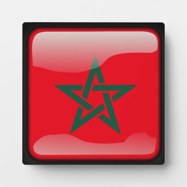 Flag of Morocco Plaque (Front)