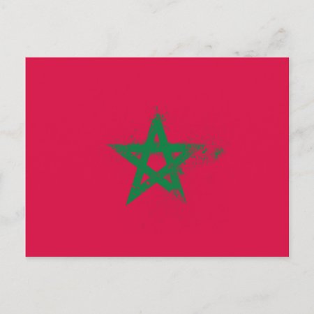 Flag Of Morocco Postcard