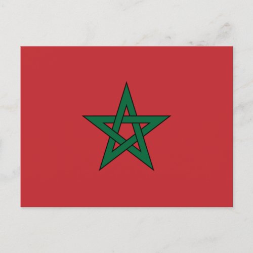 Flag of Morocco Postcard
